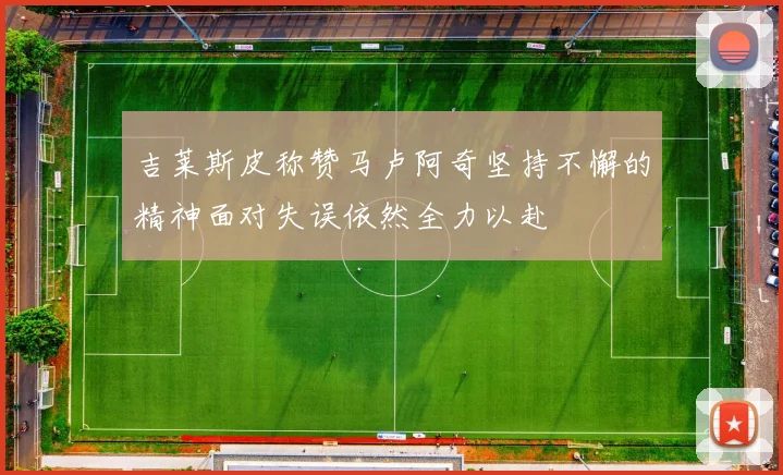 吉莱斯皮称赞马卢阿奇坚持不懈的精神面对失误依然全力以赴